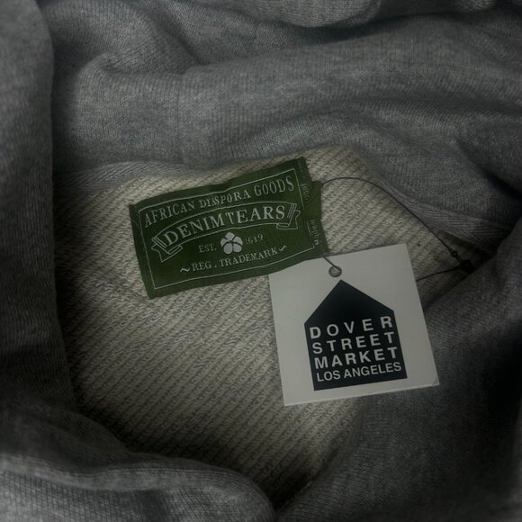 Denim Tears Hoodie Grey/White Size Small & Medium - Picture 4 of 8